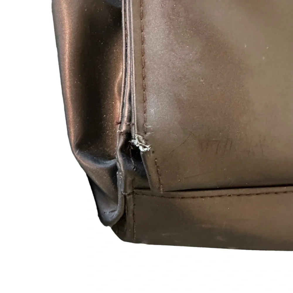 Chocolate Brown tote can be use as diaper bag or lap top bag